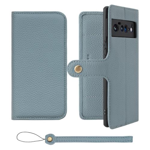 Rakuten - 【送料無料】HANATORA Google Pixel 6Pro ケース 手帳型 本革 スマホケース スマホ スタンド ストラップ 付き シュリンクカーフレザー
