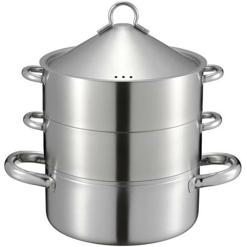 Rakuten - 【送料無料】和平フレイズ コンパクト 三段 蒸し器 18cm ステンレス せいろ 蒸籠 セイロ 燕三 EM-078