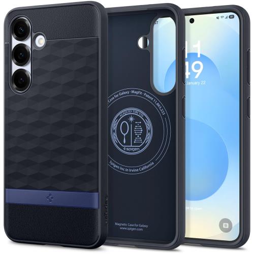 【送料無料】Spigen Galaxy S25 ケース Magfit対応 耐久性 ソフト ほこりが付きにくい素材 ツートンカラー パララックス?マグフィット A