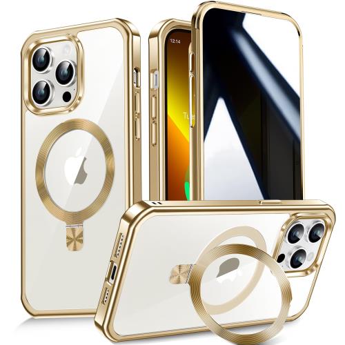 Rakuten - 【送料無料】多機能隠しスタンド?Magsafe対応?覗き見防止WTAIYUN iPhone 13 Pro Max 用 ケース 全面保護 CDリング 縦横両対応 ワイヤレ