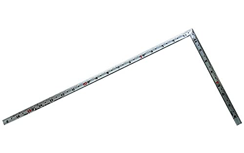 Rakuten - 【送料無料】シンワ測定(Shinwa Sokutei) 曲尺 同厚 角目 1尺6寸 名作 赤数字入 シルバー 10655
