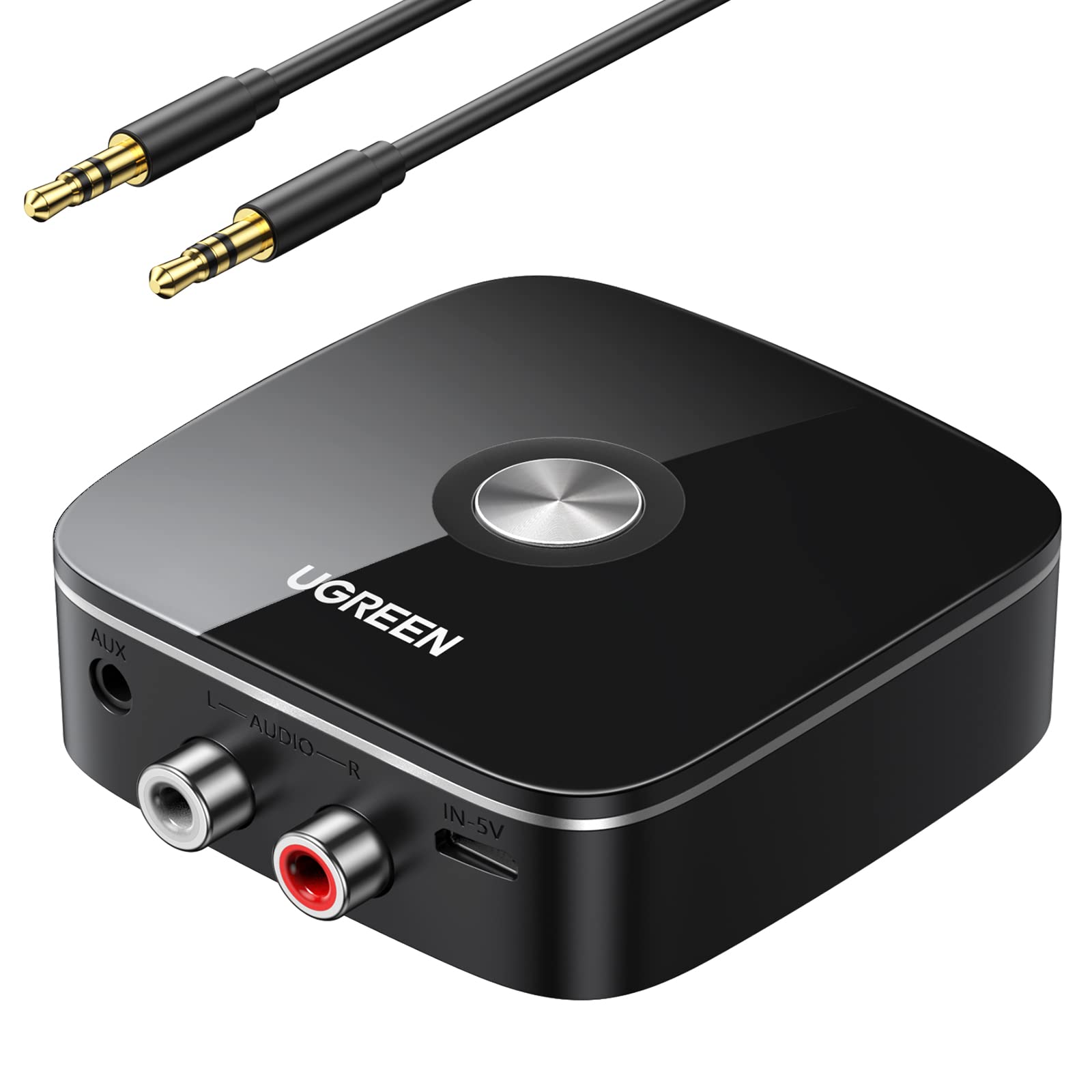 手軽にAV機器を無線化：Bluetooth5.0テクノロジー+EDR仕様、既存のオーディオをbluetooth経由でワイヤレス化に変換できるブルートゥースレシーバーです。RCAと3.5mmオーディオ出力可能で、車内や屋内どこでも臨場感豊かなサラウンドを楽しめます。 RCAと3.5mmオーディオ出力：コンポ、CDプレーヤー、アンプ、イヤホン、TV、PC、ゲーム機、スピーカー、車載サブウーファーなどの幅広い機器と接続して、Bluetooth非対応のオーディオ機器を復活するのが最適です。車載・家庭用両対応。 楽に音楽再生を実現：コーデックAAC、SBC対応、Bluetooth 5.0およびA2DP、AVRCPオーディオプロファイル搭載、3.0より持続性が50%、ノイズ抑制能力が4倍向上し、音声遅延を抑えてよい品質音質を再生します。 安定した信号伝送を確保：ピュアデジタル伝送方式を採用、PIFAアンテナ内蔵で、10mまでの信号範囲に高速で安定した信号を伝送できます。3.7V/200mA電池内蔵、8時間連続使用可。Micro USBポートで充電しながらも使用可です。 簡単にペアリンク：受信機の電源をオンにすれば、自動的にペアリング可能。音楽再生/停止、オン/オフには多機能ボタンで一押しで簡単に操作できます。小型と軽量（5.4x5.4x1.37cm、僅か132g）、収納や携帯にも楽々。 24ヶ月の保証期間：当店でご購入の製品は24ヶ月間の保証サービスをご提供しております。お客様が製品を購入された時点から24ヶ月後の応当日まで保証いたします。 ご注意：お客様または第三者による故意の破損が認められる場合は、保証の対象外となります。手軽にAV機器を無線化：Bluetooth5.0テクノロジー+EDR仕様、既存のオーディオをbluetooth経由でワイヤレス化に変換できるブルートゥースレシーバーです。RCAと3.5mmオーディオ出力可能で、車内や屋内どこでも臨場感豊かなサラウンドを楽しめます。 RCAと3.5mmオーディオ出力：コンポ、CDプレーヤー、アンプ、イヤホン、TV、PC、ゲーム機、スピーカー、車載サブウーファーなどの幅広い機器と接続して、Bluetooth非対応のオーディオ機器を復活するのが最適です。車載・家庭用両対応。 楽に音楽再生を実現：コーデックAAC、SBC対応、Bluetooth 5.0およびA2DP、AVRCPオーディオプロファイル搭載、3.0より持続性が50%、ノイズ抑制能力が4倍向上し、音声遅延を抑えてよい品質音質を再生します。 安定した信号伝送を確保：ピュアデジタル伝送方式を採用、PIFAアンテナ内蔵で、10mまでの信号範囲に高速で安定した信号を伝送できます。3.7V/200mA電池内蔵、8時間連続使用可。Micro USBポートで充電しながらも使用可です。 簡単にペアリンク：受信機の電源をオンにすれば、自動的にペアリング可能。音楽再生/停止、オン/オフには多機能ボタンで一押しで簡単に操作できます。小型と軽量（5.4x5.4x1.37cm、僅か132g）、収納や携帯にも楽々。 24ヶ月の保証期間：当店でご購入の製品は24ヶ月間の保証サービスをご提供しております。お客様が製品を購入された時点から24ヶ月後の応当日まで保証いたします。 ご注意：お客様または第三者による故意の破損が認められる場合は、保証の対象外となります。