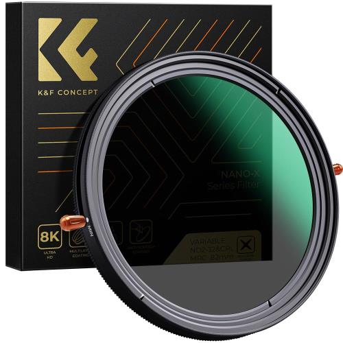 Rakuten - 【送料無料】KF Concept 82mm 可変NDフィルターND2-ND32+CPLフィルター 1枚2役レンズフィルター X状ムラなし 日本製AGC光学ガラス HD超