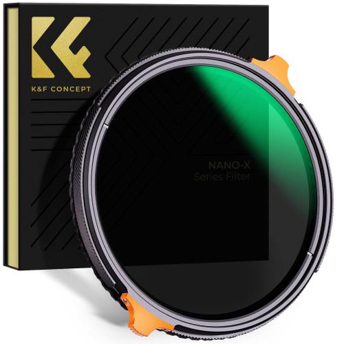 Rakuten - 【送料無料】KF Concept 52mm 可変NDフィルター ND4-64CPLフィルター 2in1 一枚二役 多機能フィルター 両面28層ナノコーティング 防水撥