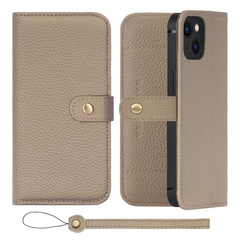 乐天商城 - 【送料無料】HANATORA iPhone14 ケース 手帳型 本革 スマホケース スマホ スタンド ストラップ 付き シュリンクカーフレザー ギフト ベ