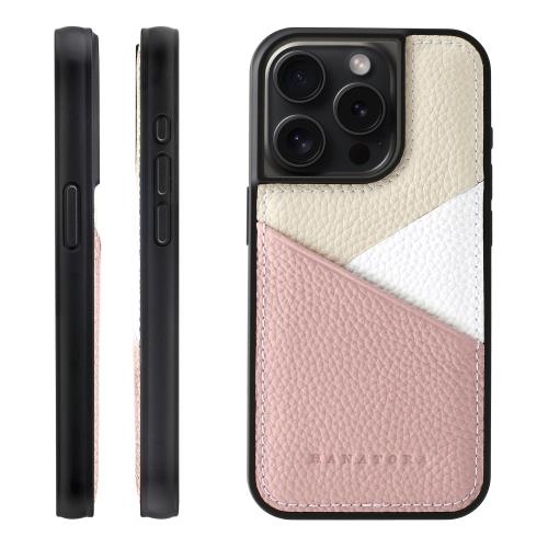 Rakuten - 【送料無料】HANATORA 15Pro 専用ケース 本革 耐衝撃 スマホケース スマホ カードポケット パステルカラー シュリンクカーフレザー ギフ