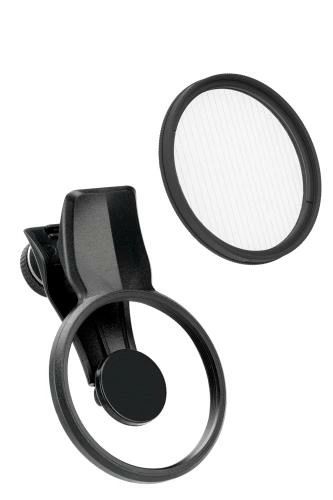 エグザプロ(EXAPRO) スマートフォンアクセサリ フィルタークリップ + アナモフレアクリア セット フィルター径49mm 光を光