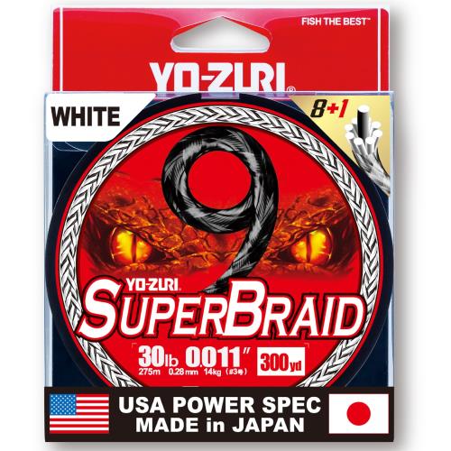 Rakuten - 【送料無料】YO-ZURI PEライン スーパーブレイド 9 300YDS 30Lbs カラー:ホワイト