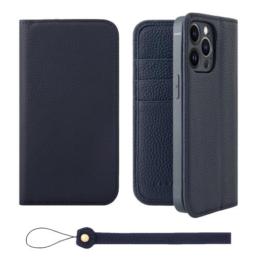 Rakuten - 【送料無料】HANATORA iPhone13Pro ケース 手帳型 本革 スマホケース スマホ スタンド ストラップ 付き シュリンクカーフレザー ギフト