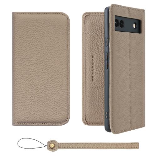 乐天商城 - 【送料無料】HANATORA Google Pixel 6a ケース 手帳型 本革 スマホケース スマホ スタンド ストラップ 付き シュリンクカーフレザー ギ