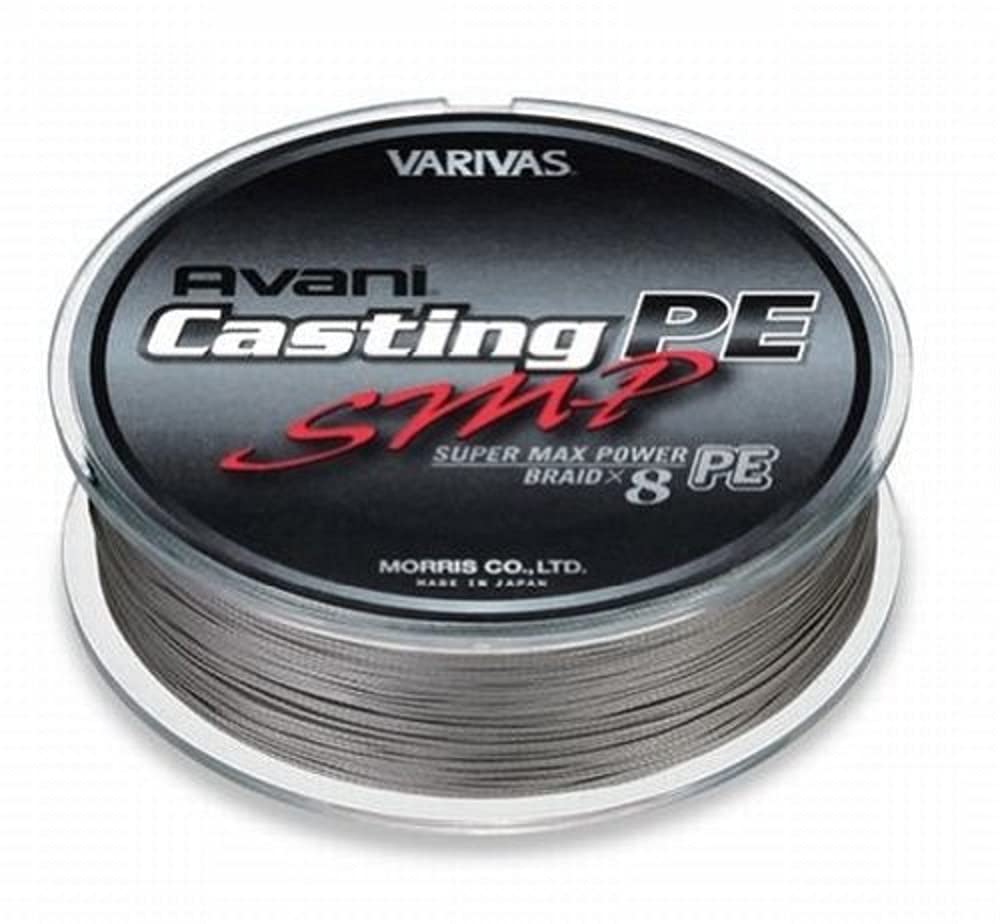 乐天商城 - 【送料無料】VARIVAS(バリバス) PEライン アバニ キャスティングPE スーパーマックスパワー 200m 8号 MAX120lb 8本 ステルスグレー