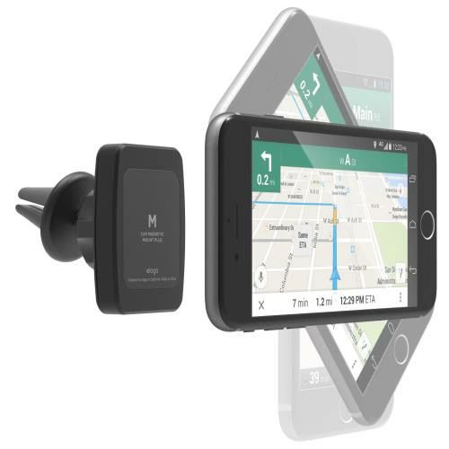 【送料無料】elago M CAR MOUNT PLUS 車載ホルダー マグネット エアコン吹き出し口 スマホスタンド ［ iPhoneX / iPhone8Plus / Xperia/