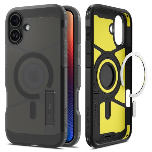 【送料無料】Spigen iPhone 16 ケース MagSafe対応 耐衝撃 マット 2重構造 米軍MIL...