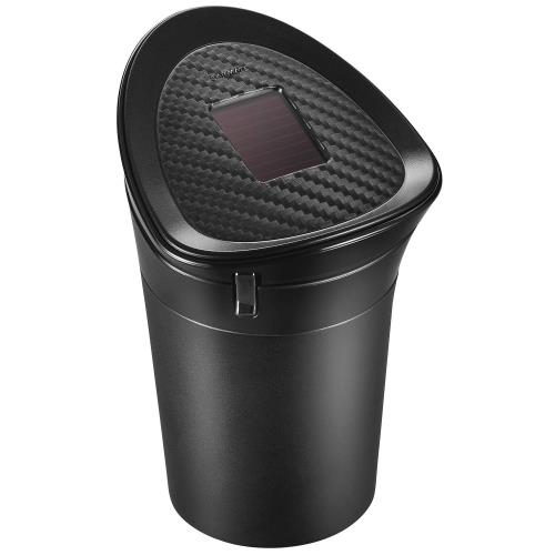 Rakuten - 【送料無料】カーメイト(CARMATE) 車用 灰皿 スモークプルーフタイプ ドリンクホルダー型 ソーラー LED付き カーボン調 DZ526