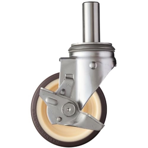 ハンマーキャスター(Hammer Caster) SUS サイドSP付 差込 ウレタンB車 125mm 313SK-UB125