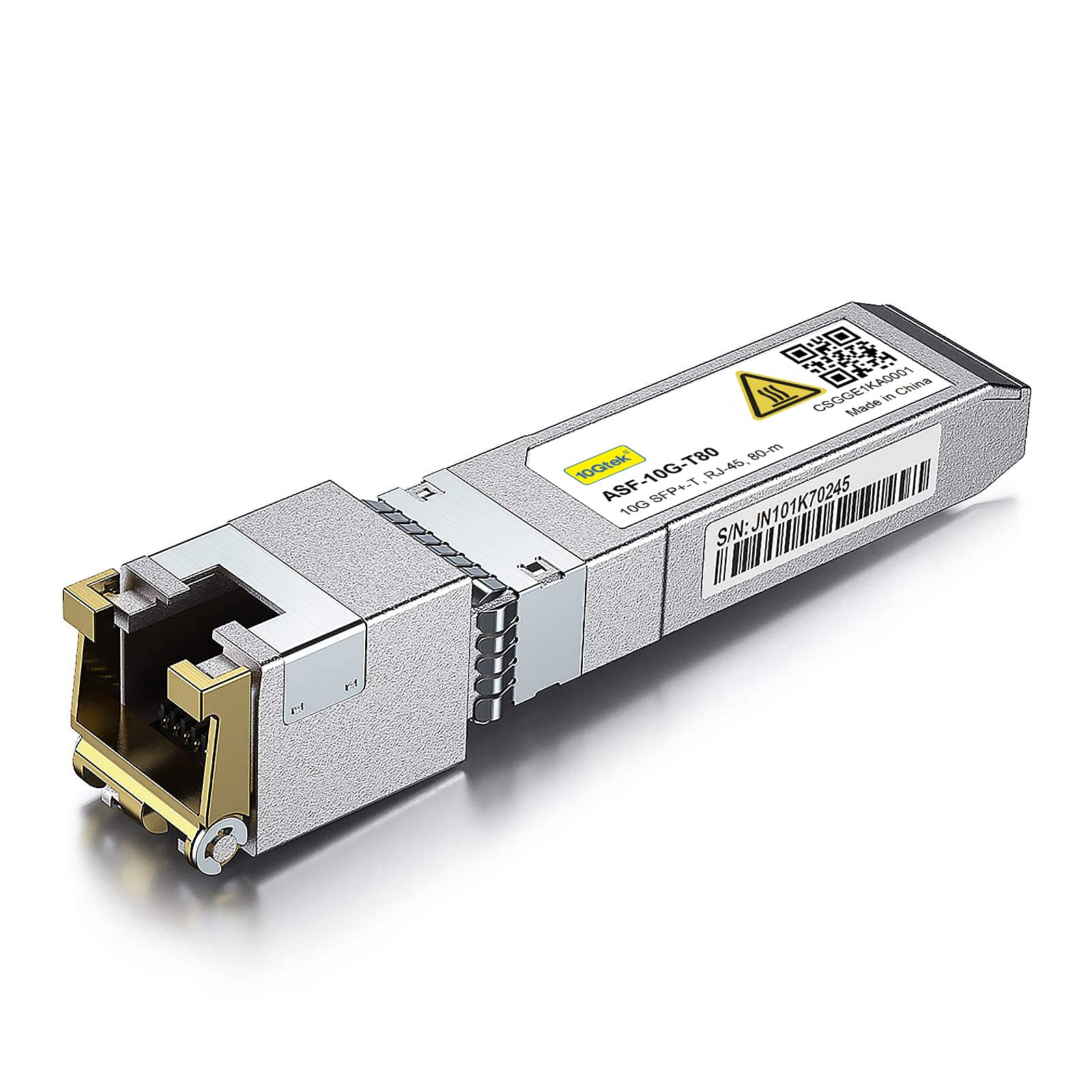 【送料無料】10Gtek 10GBase-T SFP+モジュール, 10G-T 低発熱タイプ 光モジュール, 10Gカッパー, RJ-45 SFP+ CAT.6a, 80m, 光トランシー【送料無料】10Gtek 10GBase-T SFP+モジュール, 10G-T 低発熱タイプ 光モジュール, 10Gカッパー, RJ-45 SFP+ CAT.6a, 80m, 光トランシー