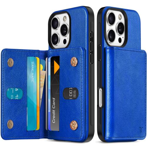Rakuten - 【送料無料】TUCCH iPhone16Pro 対応 ケース 背面 手帳型 アイフォーン16プロカバー PUレザー [RFIDブロッキング] 6つポケット 取り外し