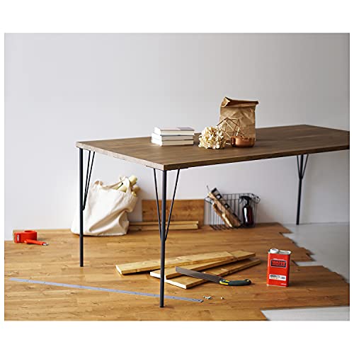 【送料無料】平安伸銅工業 LABRICO スチールテーブル脚 大 DIY TABLE LEG WTK-1 ブラック 高さ68cm(調整69cmまで) [3]