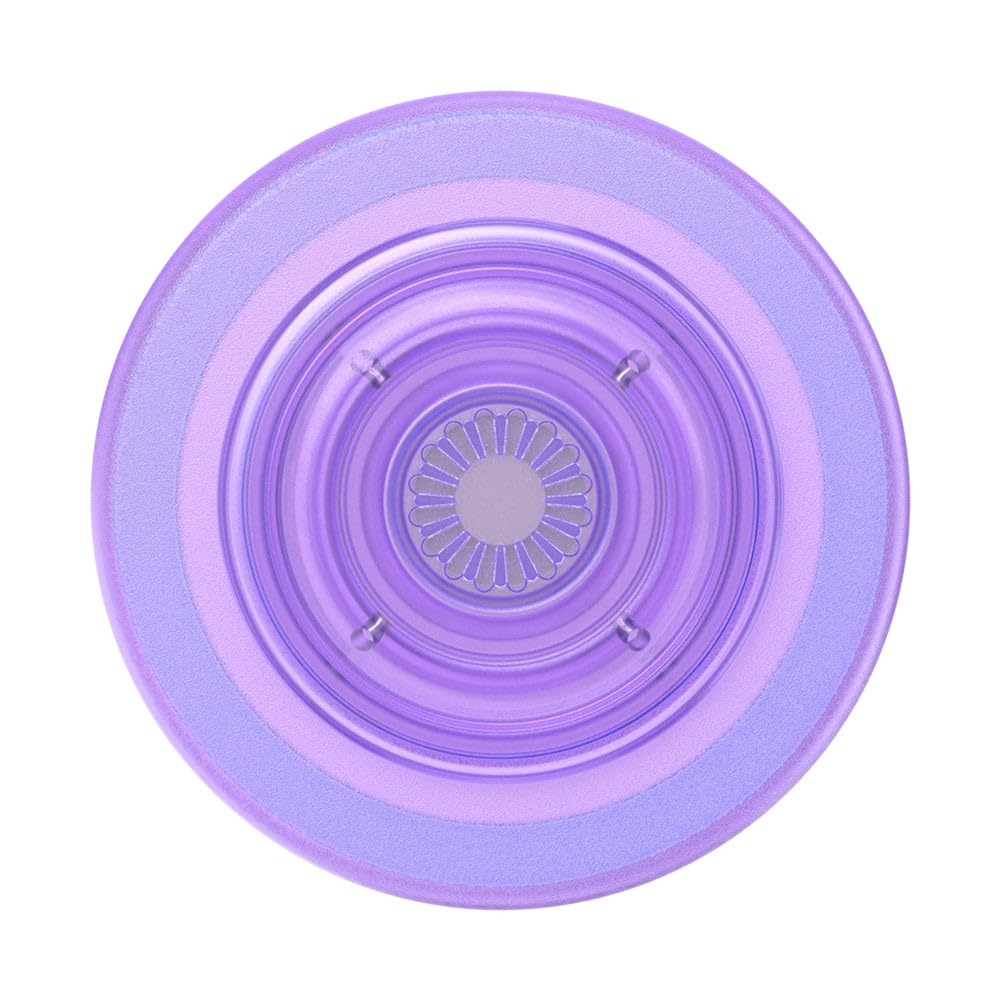 PopSockets Japan - ポップソケッツ ジャパン PopGrip MagSafe アダプターリング付き ラベンダー クリア MagSafe ラウンド