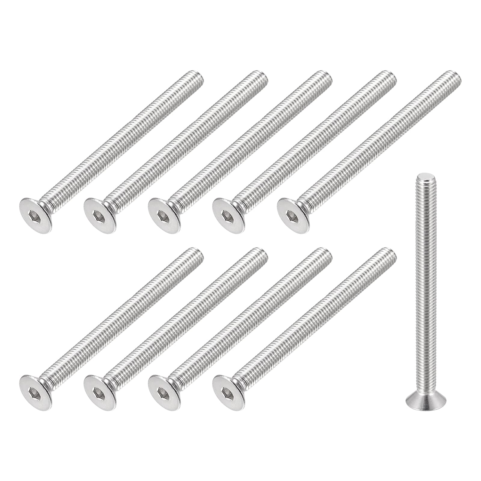 樂天商城 - 【送料無料】METALLIXITY フラットヘッド皿機械ネジ M5 x 60 mm 20個 304ステンレス鋼 ソケットヘッドキャップネジ 機械 家具 DIY用