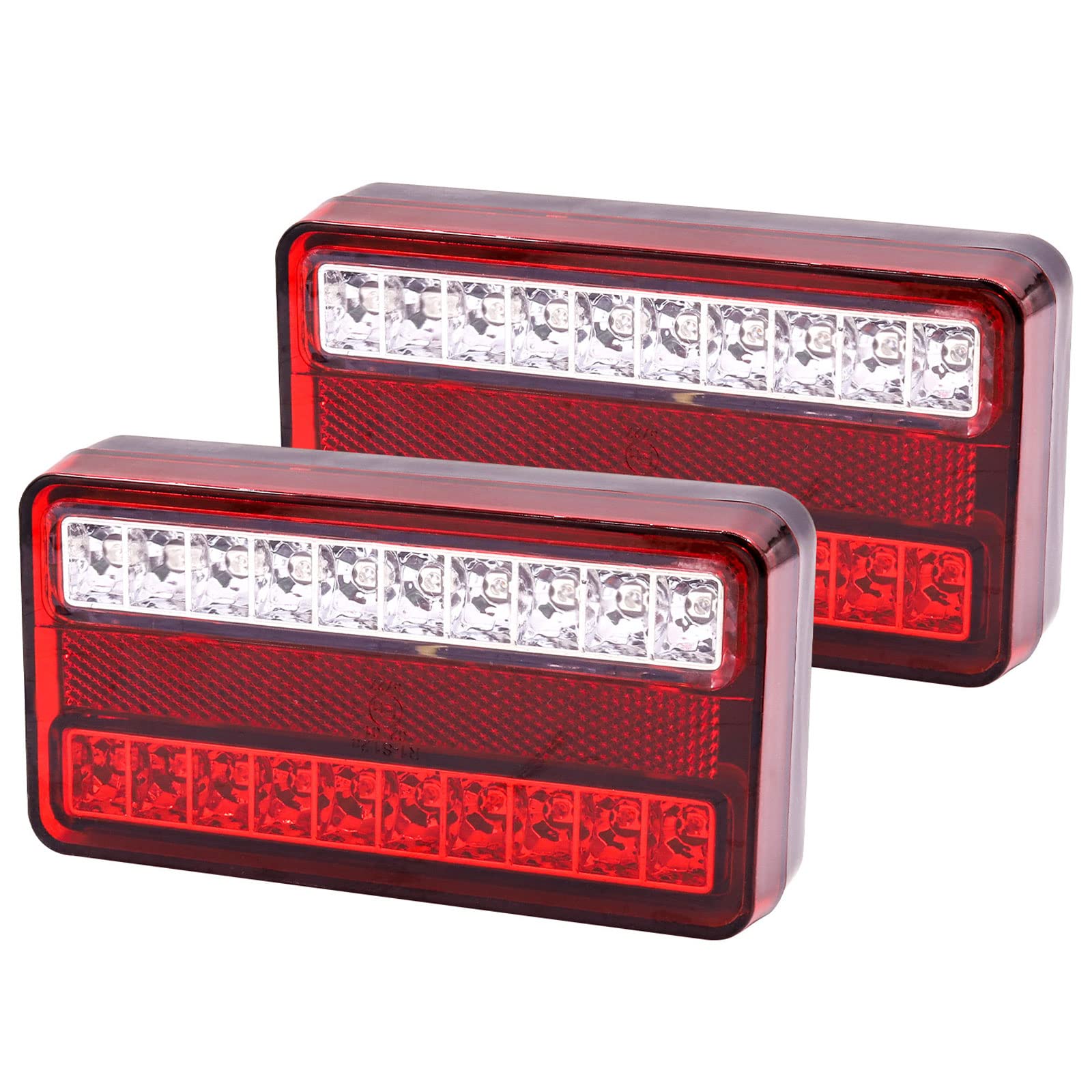 【送料無料】トラック テールランプ 12V トレーラーテール 20LED 赤ハイロー＋黄 ブレーキ スモール ウインカー リフレクター 軽トラ ト【送料無料】トラック テールランプ 12V トレーラーテール 20LED 赤ハイロー＋黄 ブレーキ スモール ウインカー リフレクター 軽トラ ト