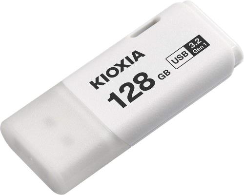 【送料無料】128GB USBメモリ USB3.2 Gen1 KIOXIA キオクシア TransMemory U301 キャップ式 ホワイト 海外リテール LU301W128GG4