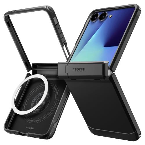 Rakuten - 【送料無料】Spigen 創業18年の技術力Galaxy Z Flip7 ケース ヒンジ保護 耐衝撃 MagFit対応 指紋防止 レンズ保護 タフアーマー?プロ?マ