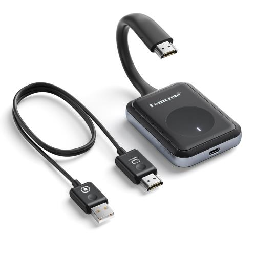 【送料無料】HDMI ワイヤレス 無線 送受信 セット Lemorele WIFI 5G伝送 信号転送 1080P PD45W対応 最大50M APP/インターネット不要 エ