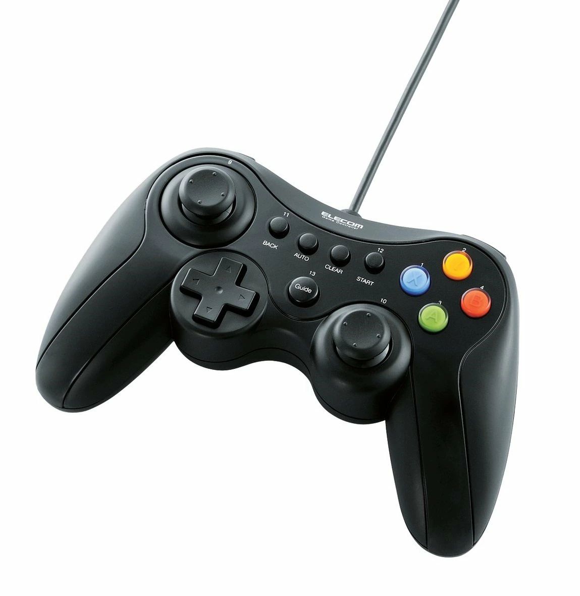 Rakuten - 【送料無料】エレコム ゲームパッド USB接続 Xinput/DirectInput両対応 Xbox系12ボタン振動/連射 ドラゴンクエストX 眠れる勇者と導きの