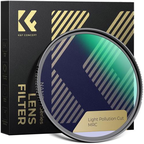 Rakuten - 【送料無料】KF CONCEPT 55mm 光害カットフィルター 28層コーティング 光学ガラス 夜空本来色合い再現 夜景撮影用（Nano-Xcel）
