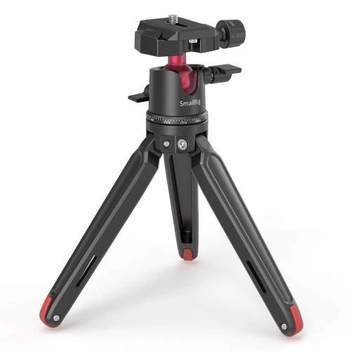 Rakuten - 【送料無料】SmallRig ミニ三脚 一眼レフカメラ三脚 コンパクト アルカスイス自由雲台付き三脚 アルミ製- BUT2664