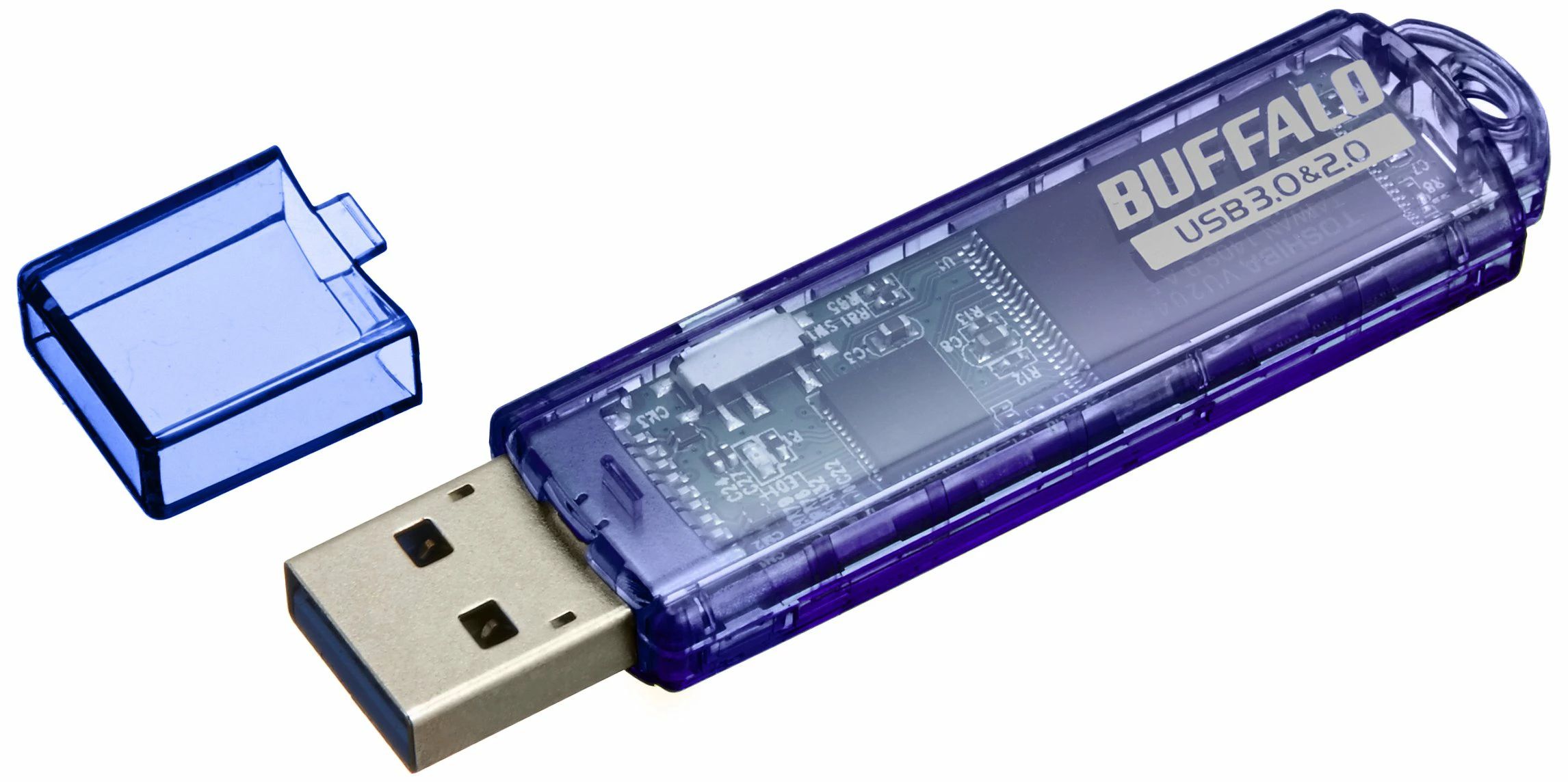 【送料無料】BUFFALO USB3.0対応 USBメモリ スタンダード 64GB ブルー RUF3-C64GA-BL
