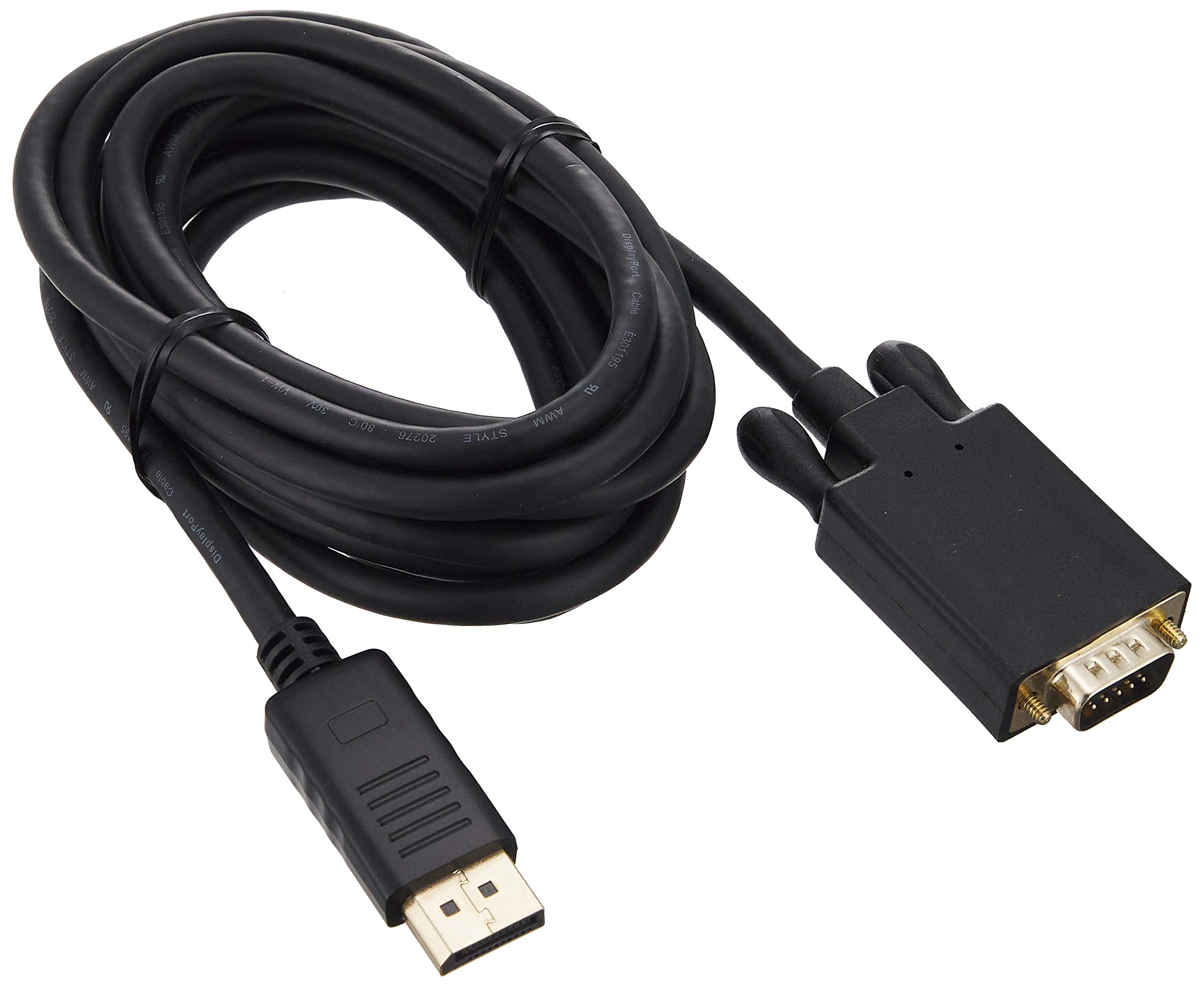Rakuten - 【送料無料】サンワサプライ DisplayPort-VGA変換ケーブル(DisplayPortオス-ミニD-sub15pinオス) 3m ブラック KC-DPVA30