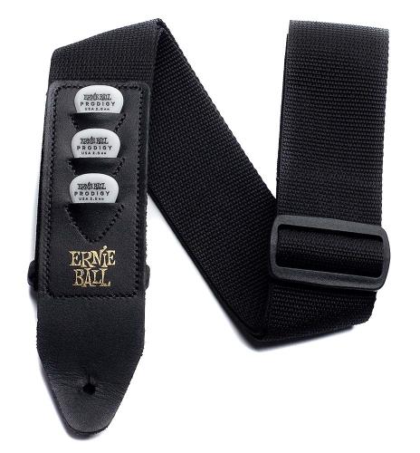 ERNIE BALL (アーニー・ボール) ギター/ベース用ストラップ 4039 PICKHOLDER STRAP ピックホルダー付き