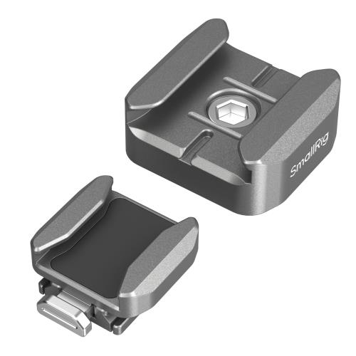Rakuten - 【送料無料】SmallRig コールドシューマウント HawkLock H18 クイックリリースサポート コールドシュー付き デュアル方向 QRスライド コ