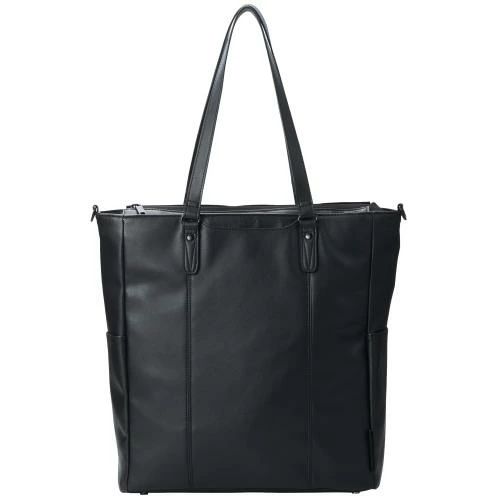 エレコム トートバッグ ビジネスバッグ 合皮 2way 高耐久YKKファスナー 15.6インチ 18L ブラック BM-TBSLV01BK