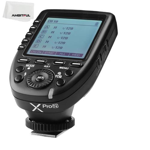 【送料無料】技適マーク＆日本語説明書GODOX XPro-N TTL II 2.4Gワイヤレスフラッシュトリガー高速同期1 / 8000s Xシステム、LCDスクリ