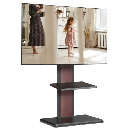Rakuten - 【送料無料】FITUEYES テレビスタンド ロータイプ 32-65インチテレビ対応 壁寄せ テレビ台 背面収納付 高さ角度調節可能 耐荷重40kg 中