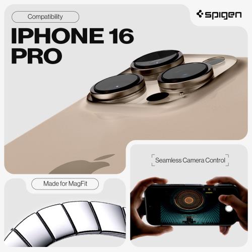 Conductドライバー 楽天市場店の【送料無料】カメラコントロールカバー付きiPhone 16 Pro ケース 対応 マグネット搭載 スタンド ボタン保護 埃防止 マッ｜アングル2