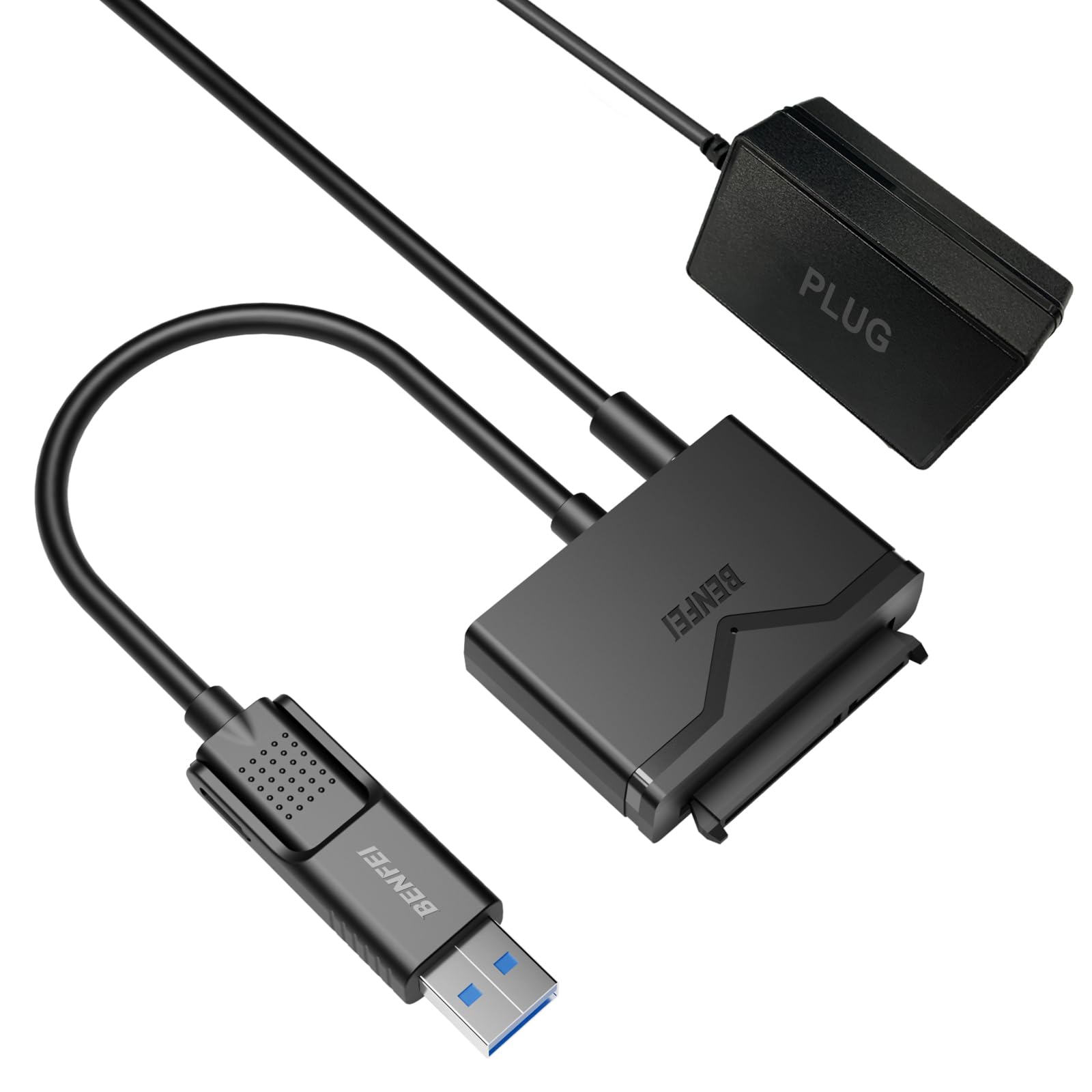 [Free Shipping] BENFEI SATA-USB 3.0 Cable, USB 3.0-SATA III Hard Drive Adapter, for 2.5-inch HDD/SSD Hard Drives