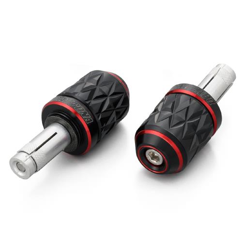 Rakuten - 【送料無料】デイトナ(Daytona) バーエンド バイク 汎用 内径φ14-19 PREMIUM ZONE(プレミアムゾーン) KIRIKO レッド 37029