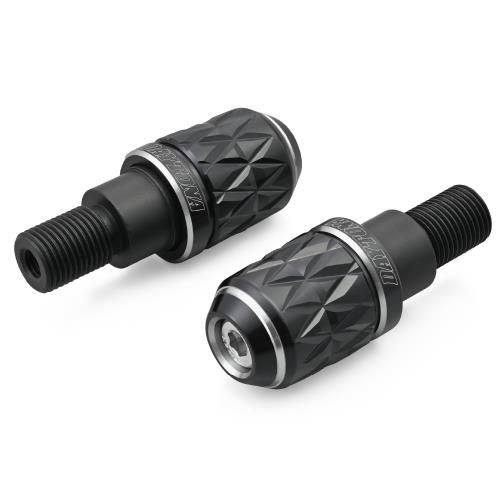 Rakuten - 【送料無料】デイトナ(Daytona) バーエンド バイク ヤマハ(M16)用 PREMIUM ZONE(プレミアムゾーン) KIRIKO アッシュシルバー 42623