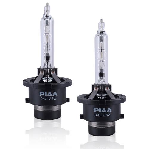 Rakuten - 【送料無料】PIAA ヘッドライト用 HIDバルブ 6000K 純正交換 3000lm D4S 12V車用 車検対応 輸入車対応 2個入 X7359