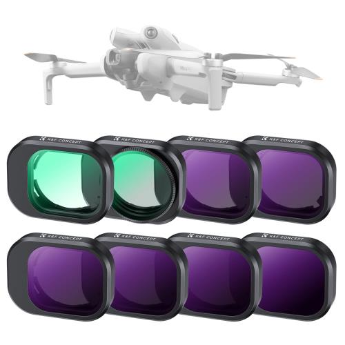 Rakuten - 【送料無料】KF Concept [8枚入り] DJI Mini 4 Pro用フィルターセット(UV+CPL+ND8+ND16+ND32+ND64+ND128+ND256) レンズ保護 NDフィルタ