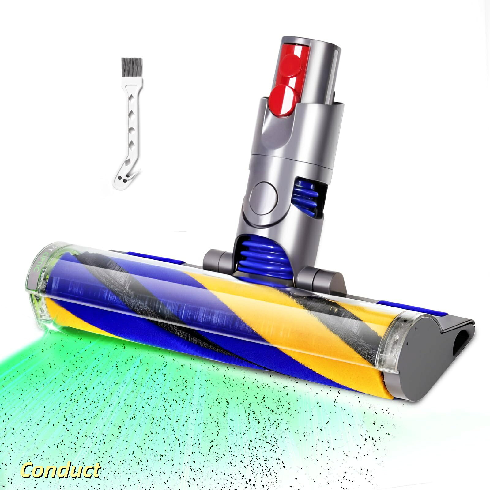 V12 掃除機交換ヘッド、V12 Detect Slim?Digital Slim?SV18?SV20?SV30?SV46掃除機と互換性あり、ヘッド交換部品、対応ブラ