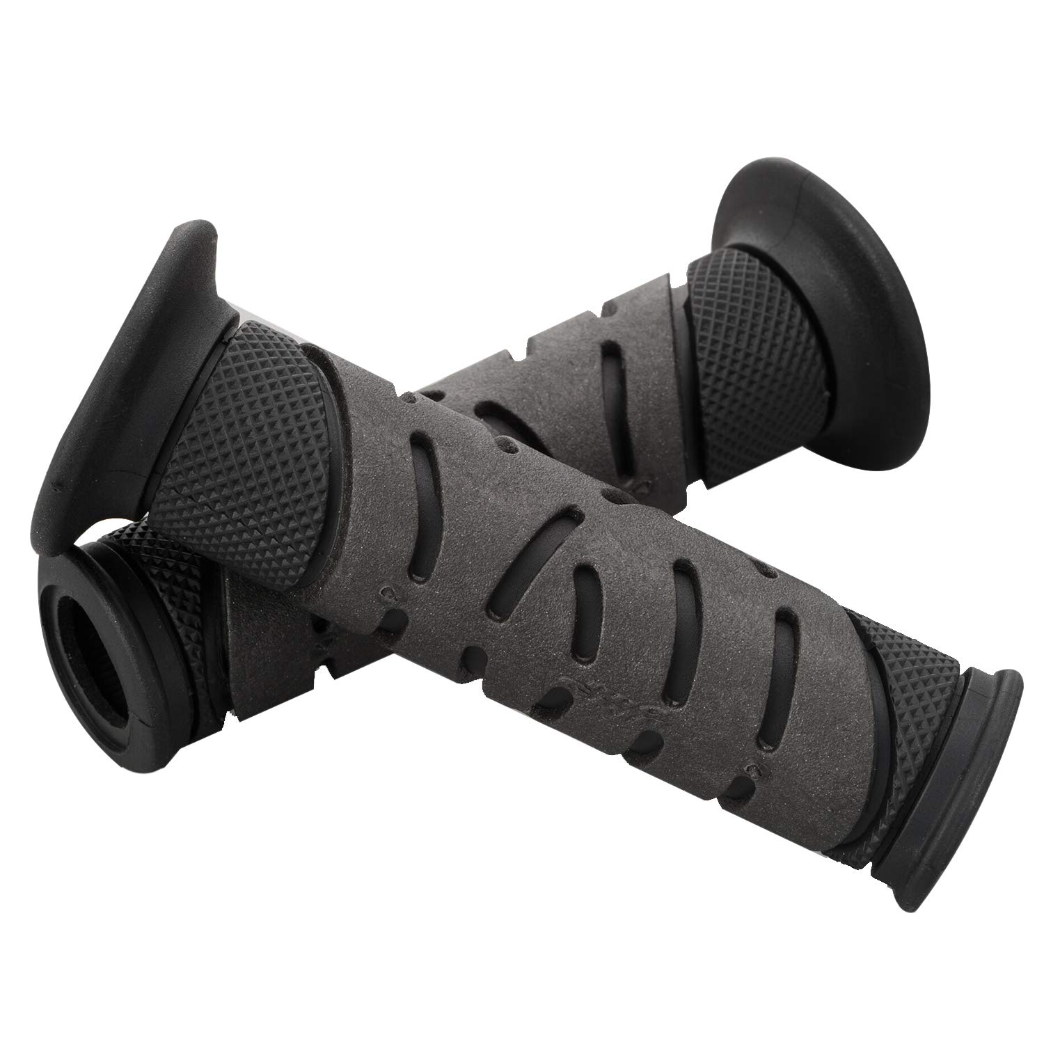 乐天商城 - 【送料無料】デイトナ(Daytona) PROGRIP(プログリップ) バイク用 グリップ ハンドル径φ22.2用 125mm 耐振ゲル エンド貫通 719タイプ ブ