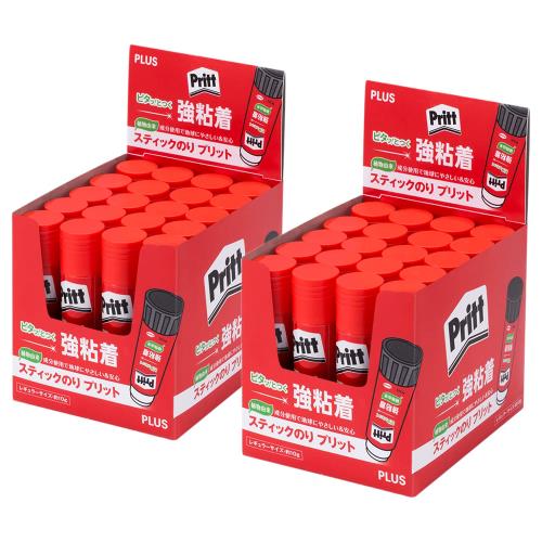 プラスは、「貼る」の総合ブランドとして『Pritt(プリット)』を展開しています ≪Pritt(プリット)≫スティックのり(レギュラーサイズ) 40本セット サイズ(1本分)直径21×高さ85mm / 重量21g 内容量(1本分)約10g、のり径約16mm、のり主成分PGE(変性でんぷん) 材質70%以上再生樹脂(本体容器・中皿=100%再生PP)プラスは、「貼る」の総合ブランドとして『Pritt(プリット)』を展開しています ≪Pritt(プリット)≫スティックのり(レギュラーサイズ) 40本セット サイズ(1本分)直径21×高さ85mm / 重量21g 内容量(1本分)約10g、のり径約16mm、のり主成分PGE(変性でんぷん) 材質70%以上再生樹脂(本体容器・中皿=100%再生PP)