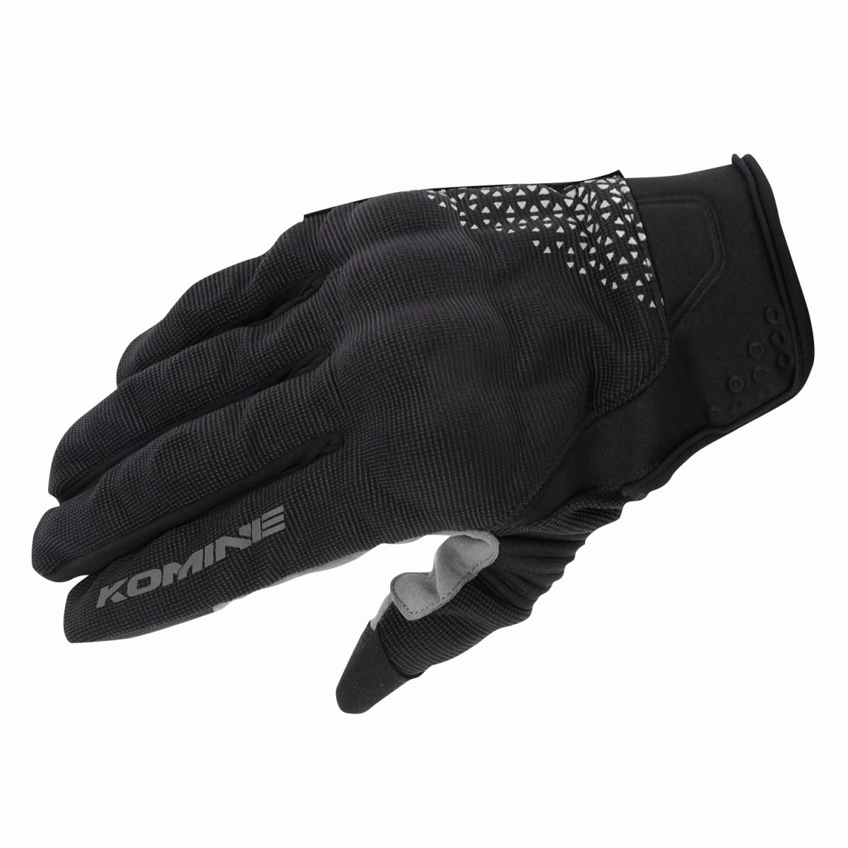 コミネ(KOMINE) バイク用 グローブ プロテクトメッシュグローブ-ブレイブ Black/Delta Gre XL GK-183 1049 春夏秋向け メッ