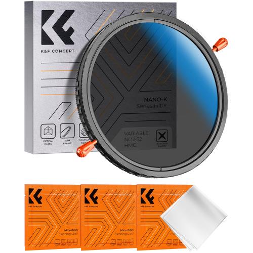 KF Concept 52mm ND2-32CPLフィルター 多機能フィルター 2in1 一枚二役 減光+偏光効果 18層ナノコーティング 防水撥油キズ