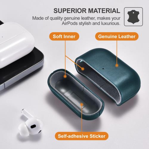 【送料無料】AirPods Pro 3 用 ケース 本革レザーケース (2025年9月発売専用) 耐衝...